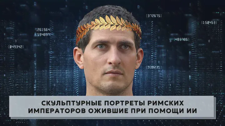 Скульптурные портреты римских императоров ожившие при помощи нейросетей. Часть I
