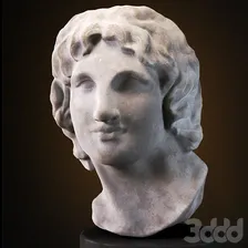 Бюст Александра Македонского - Скульптуры - 3D модель