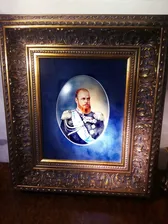 Портрет императора Александра III (фарфор, роспись)