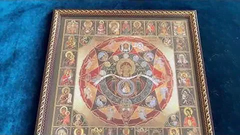 Икона Божией Матери "Неопалимая Купина и Собор Богородицы"